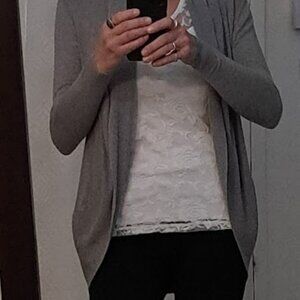 Grey Flare Cardigan XSmall Suzy Shier